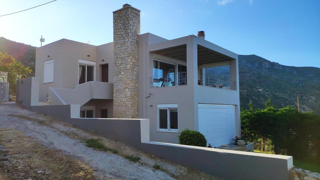 Villa With Aegean Views Akhladherí Exterior foto