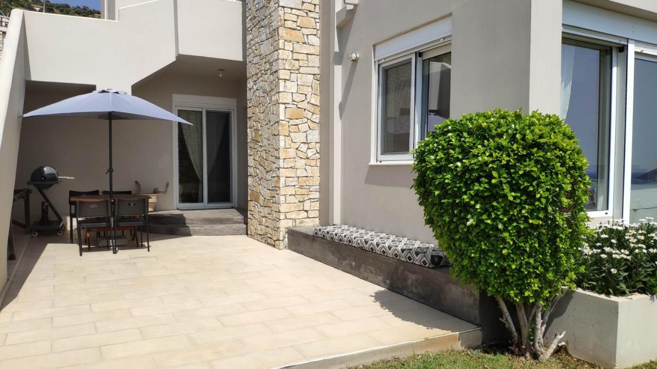 Villa With Aegean Views Akhladherí Exterior foto